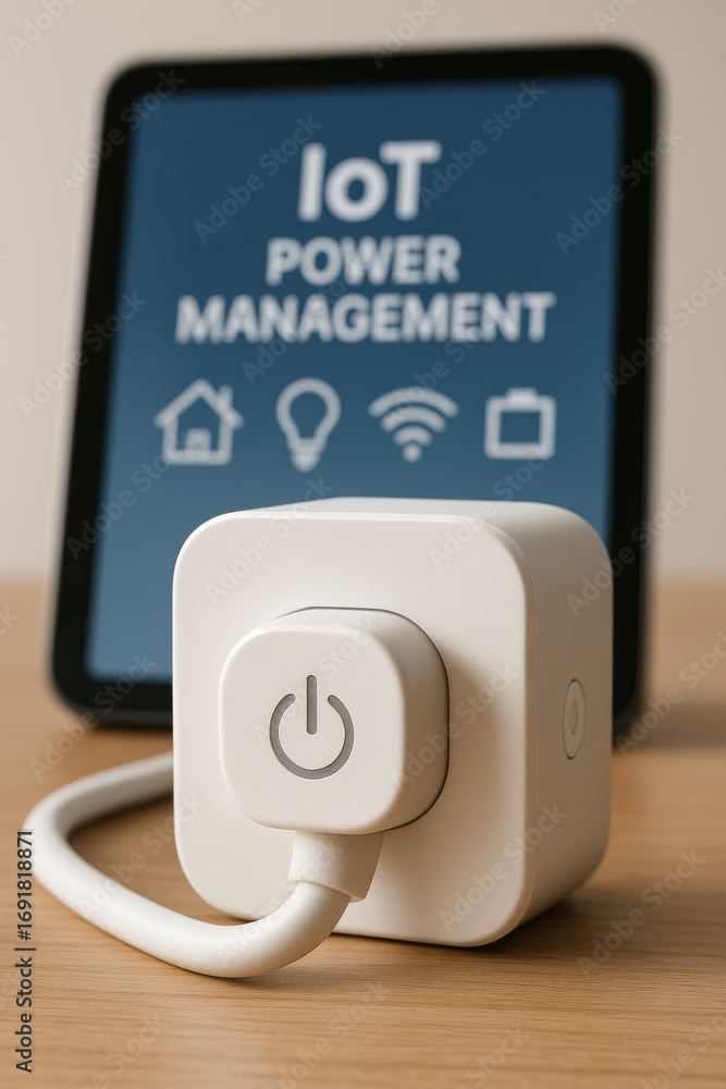Poster iot power management device with smart plug and wireless control for home automation