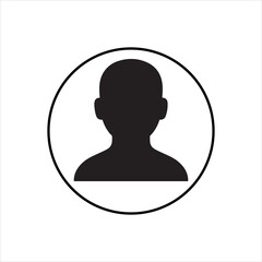 Silhouette of a business person's head with a headset, symbolizing customer support and service