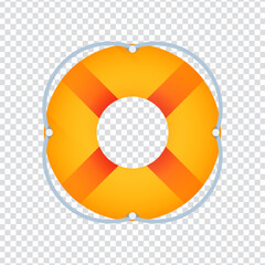 Lifebuoy Ring Icon for Water Safety