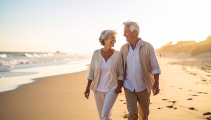 couple walking on the beach
