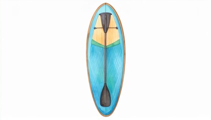 A Simple Paddle Board View from Above