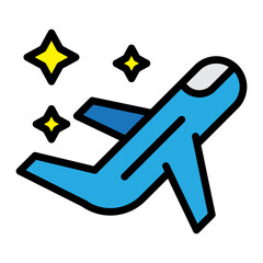 Space Traffic Vector Filled Icon Design
