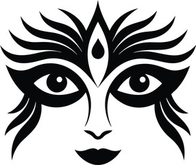 Abstract textured geometric pattern of black and white shapes transparent background