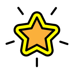 Favorites Vector Filled Icon Design