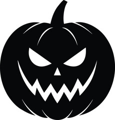 Jack-o'-Lantern Silhouette Icon