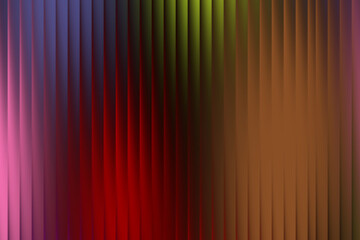 Obraz premium Illustration of abstract background with vertical lines and gradient colors with glass texture