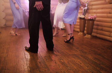 people dancing on the dance floor, party, men and women dancing, New Year's party, wedding party, birthday party