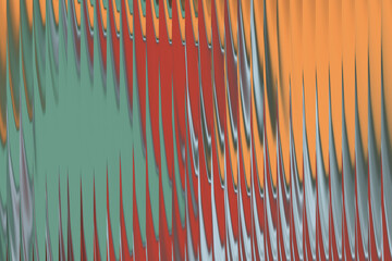 Abstract wavy pattern with vibrant colors and metallic texture with glass gradient effect