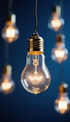 Vintage Edison Light Bulb Bright Idea Concept