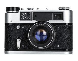 PNG, Retro camera isolated on white background