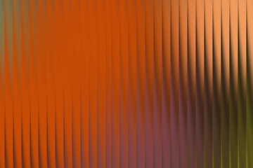 Fototapeta premium Abstract textured background with vertical pleats and warm orange hues with stripes gradient 