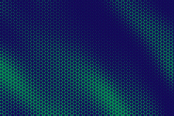 Fototapeta premium Abstract background with red triangle dots. Triangle halftone geometric background. Halftone triangular retro 80s pattern. Minimal style retro dynamic wallpaper.