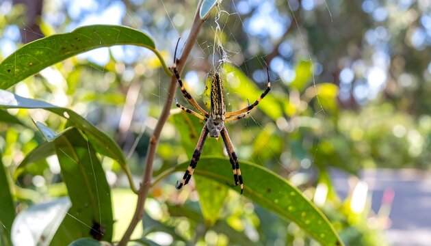 Spider on Web/Nature/Close-up