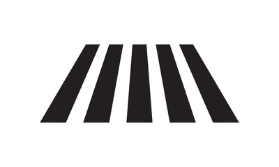 Crosswalk icon Flat art illustration