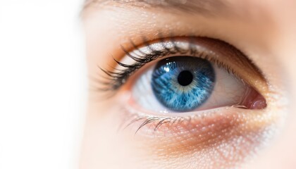 Beautiful Blue Eye Close Up Macro Photography