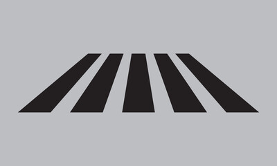 Crosswalk icon Flat art illustration