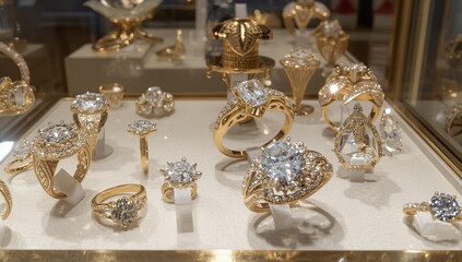wedding rings on a table