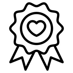 Brand loyalty icon vector illustration