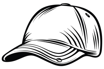 Cap Outline Style Apparel Design