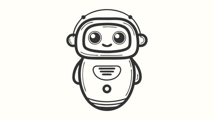 Cartoon Character in Spacesuit Outfit Design with Hand Up on White Background © Shimul