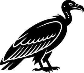 Vulture bird silhouette vector illustration