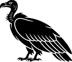 Fototapeta premium Vulture bird silhouette vector illustration