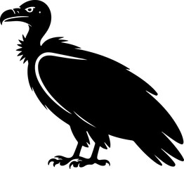 Obraz premium Vulture bird silhouette vector illustration