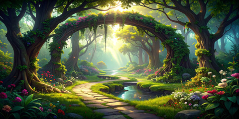 Enchanted Forest Path A Magical Journey Through Nature