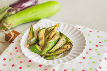 茄子のバター炒め
