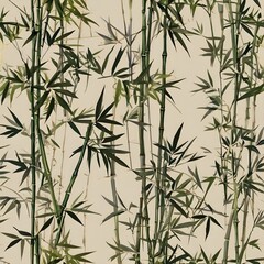 Seamless wallpaper pattern with banana leaves, monstera and palm leaves, vibrant green tropical theme, exotic and lively interior design texture,Generative Ai
