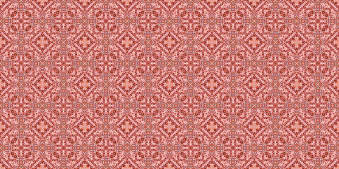 Seamless abstract pattern. Wide carpet pattern. Abstract banner background. Art woven background