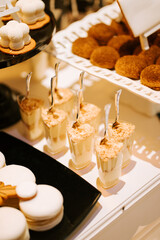 Delightful dessert display featuring sweet treats at an elegant event