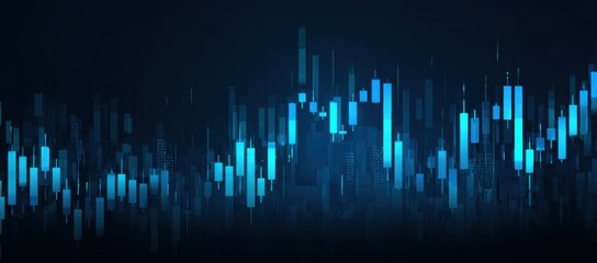 Abstract financial chart background