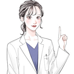 医師_指さし