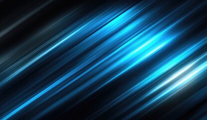 Obraz premium Abstract Blue Light Streaks