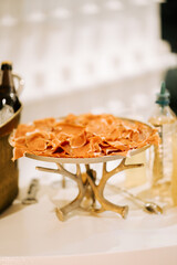 Delicious platter of cured meats served at an elegant event in a stylish venue