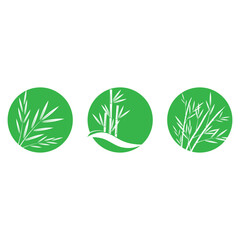 Stylized Bamboo logo simple and symbol design