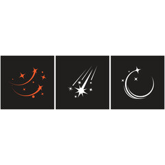 Star icon Template vector illustration design