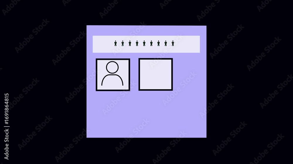 Aufkleber animated lavender interface design app screen user experience minimalist technology motion graphics.