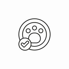 pets allowed sign icon sign vector