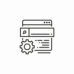 search engine optimization icon sign vector