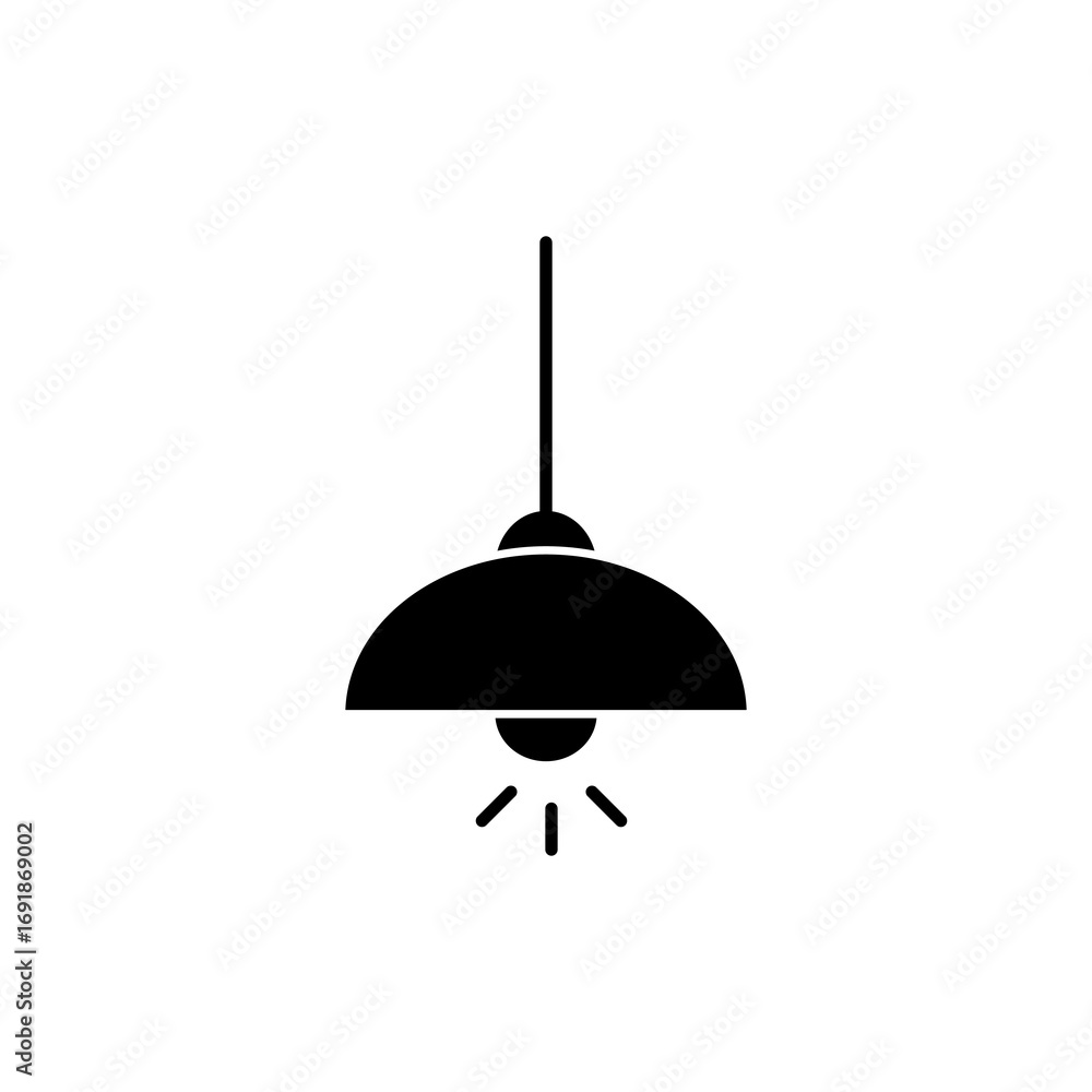 Poster hanging light icon simple vector isolated symbol trendy style illustration for web and app..eps