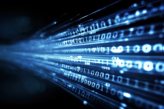 Abstract digital stream - Powered by Adobe