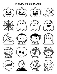 Halloween Icons Set