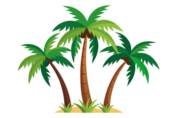 Obraz premium palm tree vector illustration