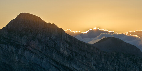 Tramonto epico dalle creste del Gran Sasso