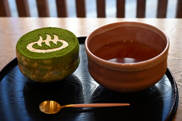 Japanese tea and desert