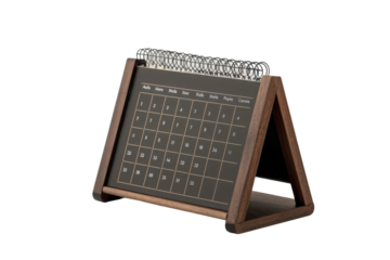 Contemporary flip desk calendar design used for daily planning and scheduling at work.