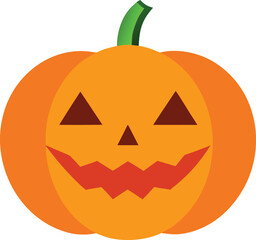 halloween pumpkin on white background
