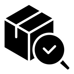 Product avaibility icon glyph style vector illustration